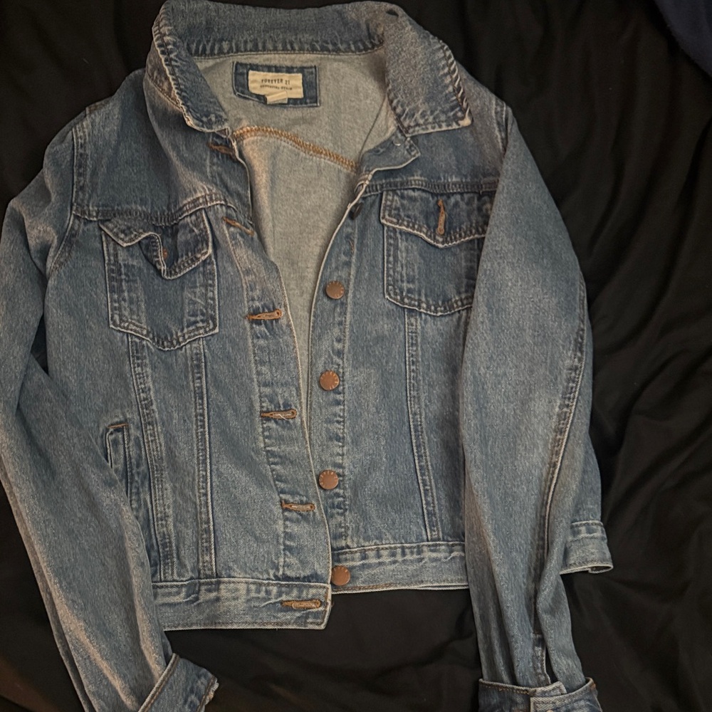 Forever 21 Light Blue Jean Jacket